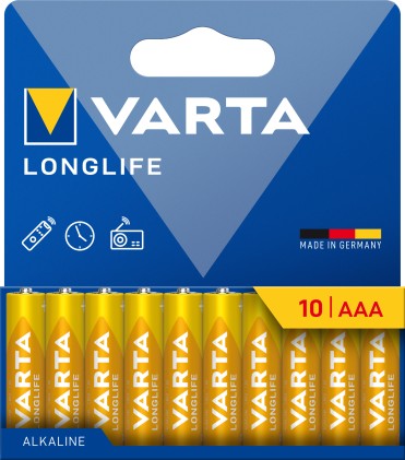 Batteria Ministilo Aaa 1,5V Lr6 Long Life 10Pz Varta Megapack