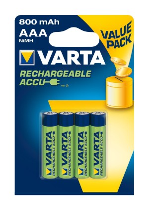 Batteria Ministilo Aaa Ricari Cabile 800Mah Conf.Blister 4Pz Vart
