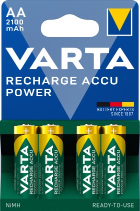 Batteria Stilo Aa Ricaricabile 2100Mah Conf.Blister 4Pz Varta