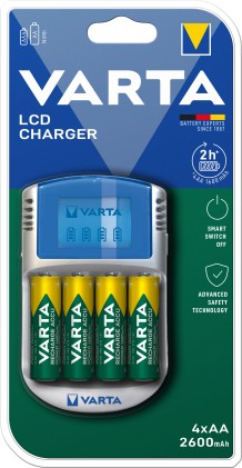 Caricabatterie E Batterie Varta 57070 201 451 Lcd Charger
