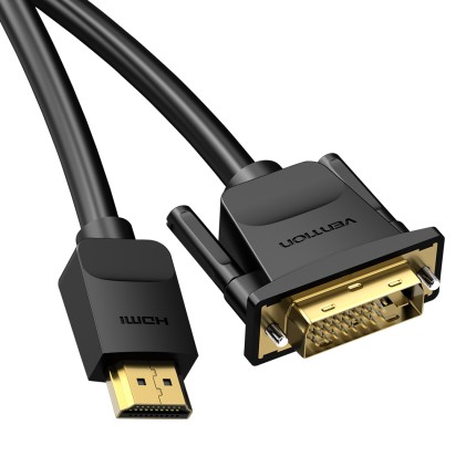 Vention ABFBG cavo e adattatore video 1,5 m HDMI tipo A (Standard) DVI-D Nero