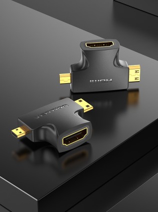 Vention AGFB0 adattatore per inversione del genere dei cavi Mini HDMI, Micro HDMI HDMI Nero
