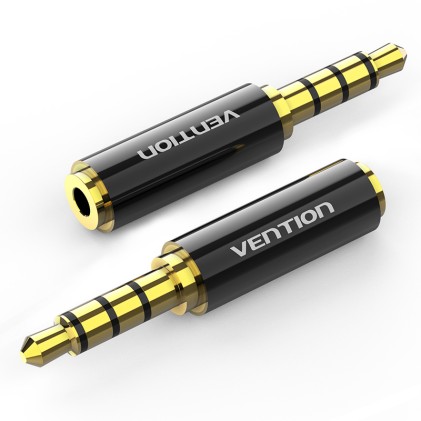 Vention BFBB0 adattatore per inversione del genere dei cavi 3.5 mm 2,5 mm Nero