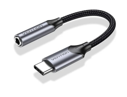 Vention BGMHF cavo audio 1 m 3.5mm USB tipo-C Nero, Grigio