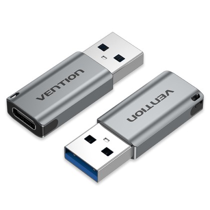 Vention CDPH0 adattatore per inversione del genere dei cavi USB A USB C Grigio