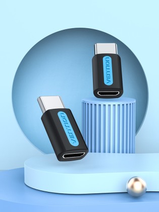 Vention CDXB0 adattatore per inversione del genere dei cavi USB C Micro USB B Nero