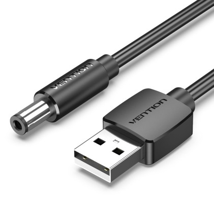 Vention CEYBF cavo di alimentazione Nero 1 m USB A DC 5.5mm
