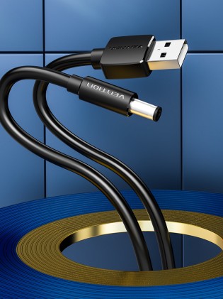 Vention CEYBF cavo di alimentazione Nero 1 m USB A DC 5.5mm