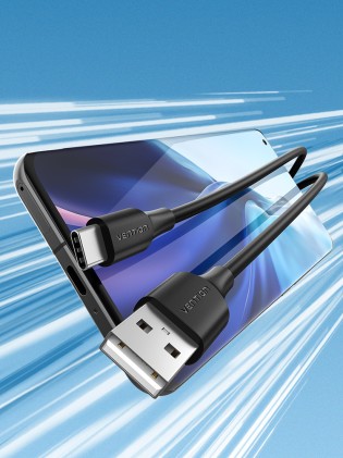 Vention CTHBF cavo USB USB 2.0 1 m USB A USB C Nero