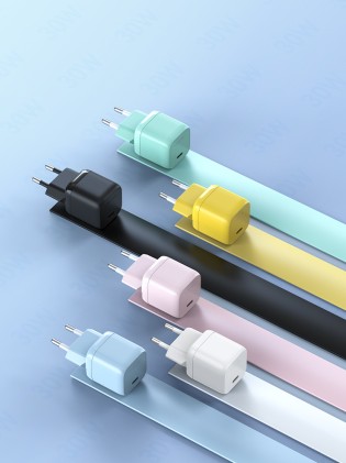 Vention FAKY0-EU Caricabatterie per dispositivi mobili Computer portatile, Smartphone, Tablet Giallo AC Ricarica rapida Interno