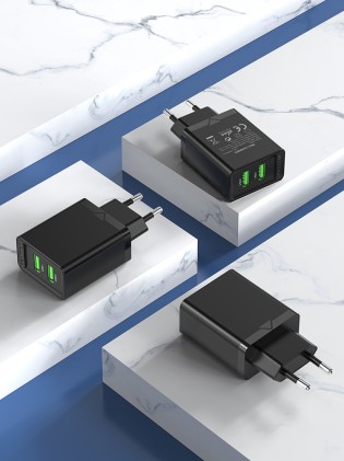 Vention FBAB0-EU Caricabatterie per dispositivi mobili Universale Nero AC Ricarica rapida Interno