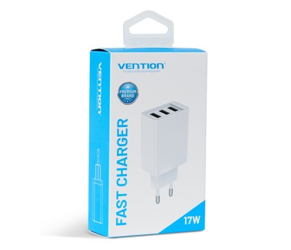 Vention FEAW0-EU Caricabatterie per dispositivi mobili Smartphone Bianco AC Interno