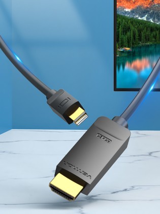 Vention HAHBH cavo e adattatore video 2 m Mini DisplayPort HDMI Nero
