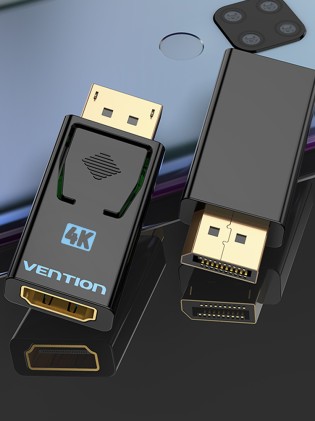 Vention HBMB0 adattatore per inversione del genere dei cavi DP HDMI Nero