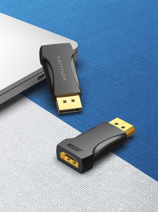 Vention HBOB0 adattatore per inversione del genere dei cavi DisplayPort HDMI Nero