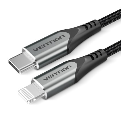 Vention TACHF cavo per cellulare Grigio 1 m USB C Lightning