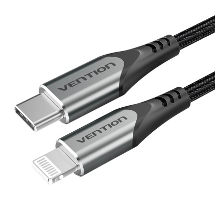 Vention TACHF cavo per cellulare Grigio 1 m USB C Lightning