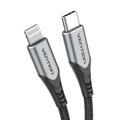 Vention TACHF cavo per cellulare Grigio 1 m USB C Lightning