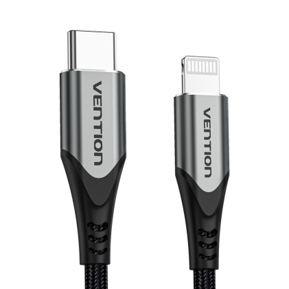 Vention TACHF cavo per cellulare Grigio 1 m USB C Lightning