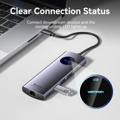 Vention TQUHB docking station per unit&agrave; di archiviazione Grigio
