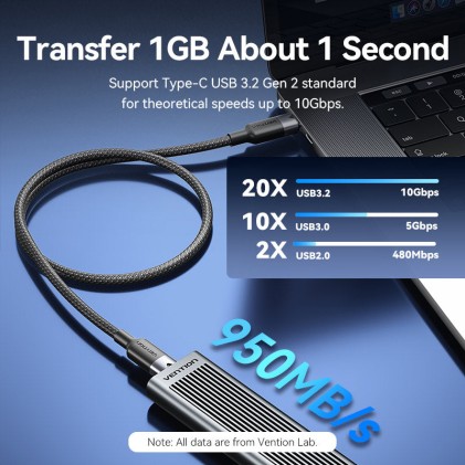 Vention TRGWD cavo USB Nero