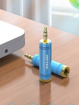 Vention VAB-S04-L adattatore per inversione del genere dei cavi 3.5mm 6.5mm Blu