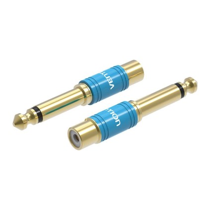 Vention VDD-C03 adattatore per inversione del genere dei cavi 6.5mm RCA Blu
