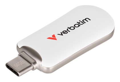 Verbatim Pen Disk Plectra Usb-C 3.2 Gen 1 Flash Drive White 64Gb