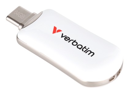 Verbatim Pen Disk Plectra Usb-C 3.2 Gen 1 Flash Drive White 64Gb
