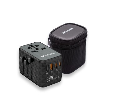 Verbatim Adattatore Universale Da Viaggio Uta-05 Gan Iii Universal Travel Adapter With 2 X Usb-C Pd