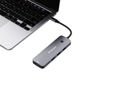 Verbatim CMH-08 USB tipo-C 5000 Mbit/s Argento