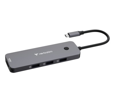 Verbatim CMH-08 USB tipo-C 5000 Mbit/s Argento