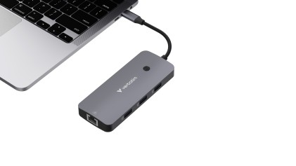 Verbatim CMH-09 USB tipo-C 10000 Mbit/s Argento
