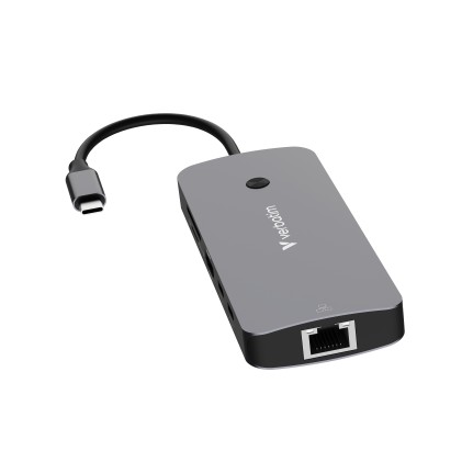 Verbatim CMH-09 USB tipo-C 10000 Mbit/s Argento