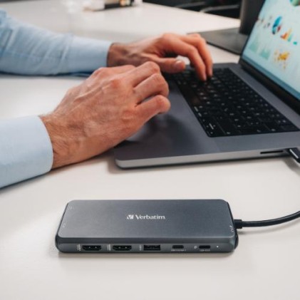 Verbatim 16105448 hub di interfaccia USB tipo-C Grigio