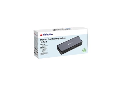 Verbatim Usb-C Pro Docking Station 15 Port Cds-15