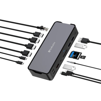 Verbatim Usb-C Pro Docking Station 15 Port Cds-15