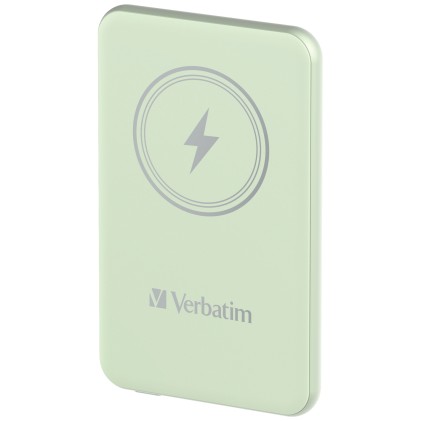 Verbatim Power Bank Wireless Magnetico 5000 Mah Verde