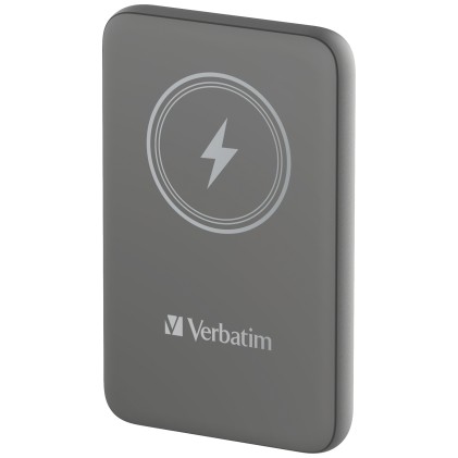 Verbatim Power Bank 10000 Chargengo Magnetica Wireless, Grigia