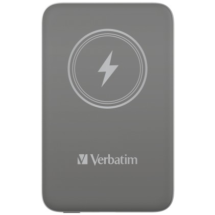 Verbatim Power Bank 10000 Chargengo Magnetica Wireless, Grigia