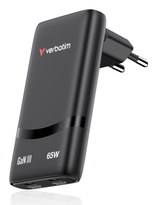 Verbatim Alimentatore Da Muro 2 Porte Usb C 65W