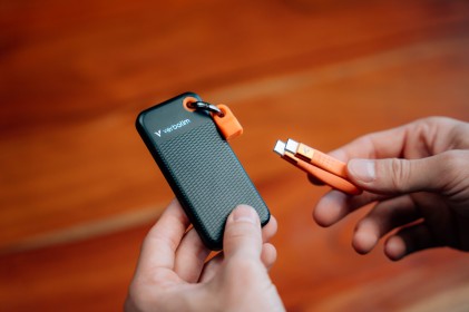 Verbatim Pocket SSD 256 GB USB tipo-C 3.2 Gen 2 (3.1 Gen 2) Nero, Arancione