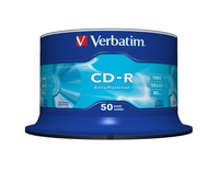 CD-R Verbatim 700MB 50pcs Pack 52x Spindel extra protect retail