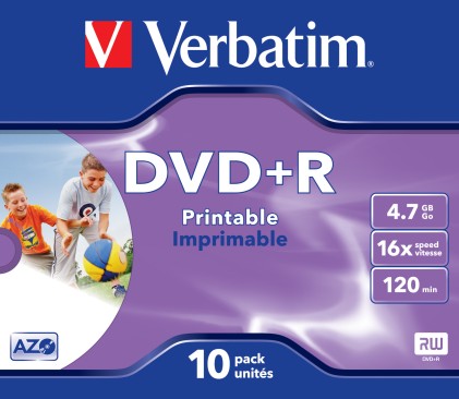 Verbatim 43508 DVD vergine 4,7 GB DVD+R 10 pz