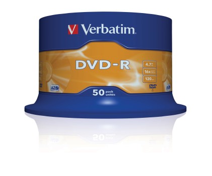 Verbatim Dvd-R Azo 4.7Gb 16X Matt Silver Surface Pack Da 50