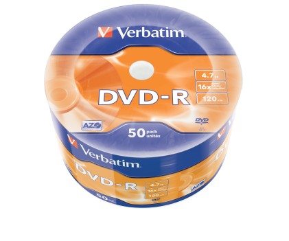 Supporti DVD Verbatim 47GB x16 50pcs Spindle