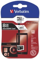 SD MicroSD Card 8GB Verbatim SDHC class 10