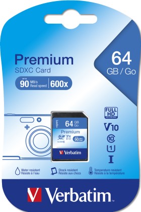 Verbatim Sd Card Xc / Uhs1 (Sdxc) 64Gb Class 10