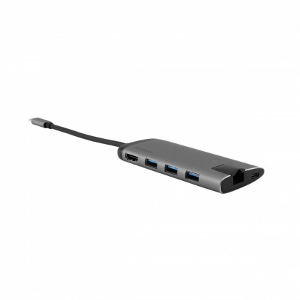 Verbatim 16102510 replicatore di porte e docking station per laptop Cablato USB 3.2 Gen 1 (3.1 Gen 1) Type-C Nero, Argento