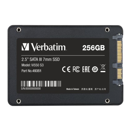 Verbatim Ssd Vi550 256Gb 2,5 Sata3 560/535 Mb/S